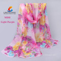 Fashion Women Chiffon Scarf Big Flower Print Long Shawl Wrap Pashmina